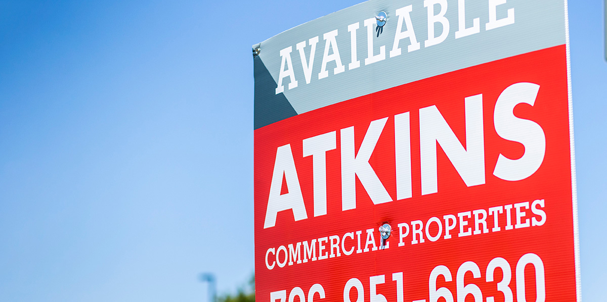 Atkins for sale sign